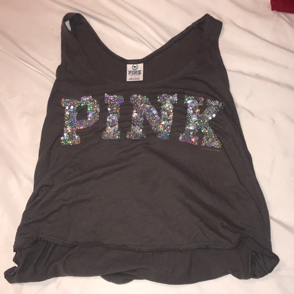 Pink Sequined Tank